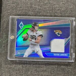 Trevor Lawrence 2021 Panini Phoenix #RME-TRL Rookie Memorabilia Num 18/25